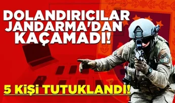 Dolandırıcılar jandarmadan kaçamadı: 5 kişi tutuklandı!