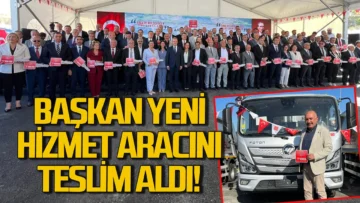 Başkan yeni hizmet aracını teslim aldı!