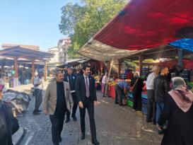 KAYMAKAM BIÇAKÇI, PAZARI GEZDİ