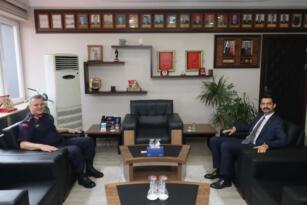 Kaymakam Bıçakcı’dan İl Jandarma Komutanı Cücen’e Ziyaret