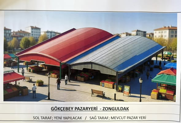 Gökçebey’de Kapalı Pazar Yeri Genişletiliyor