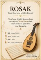 ROSAK, TSM TOPLULUĞU “BAHAR KONSERİ” VERECEK