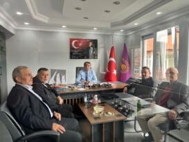 İYİ PARTİ’DEN ESNAF VE ŞOFÖRLER ODASINA ZİYARET