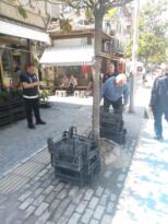 KALDIRIM İŞGALLERİNE KARŞI DENETİMLER SÜRÜYOR