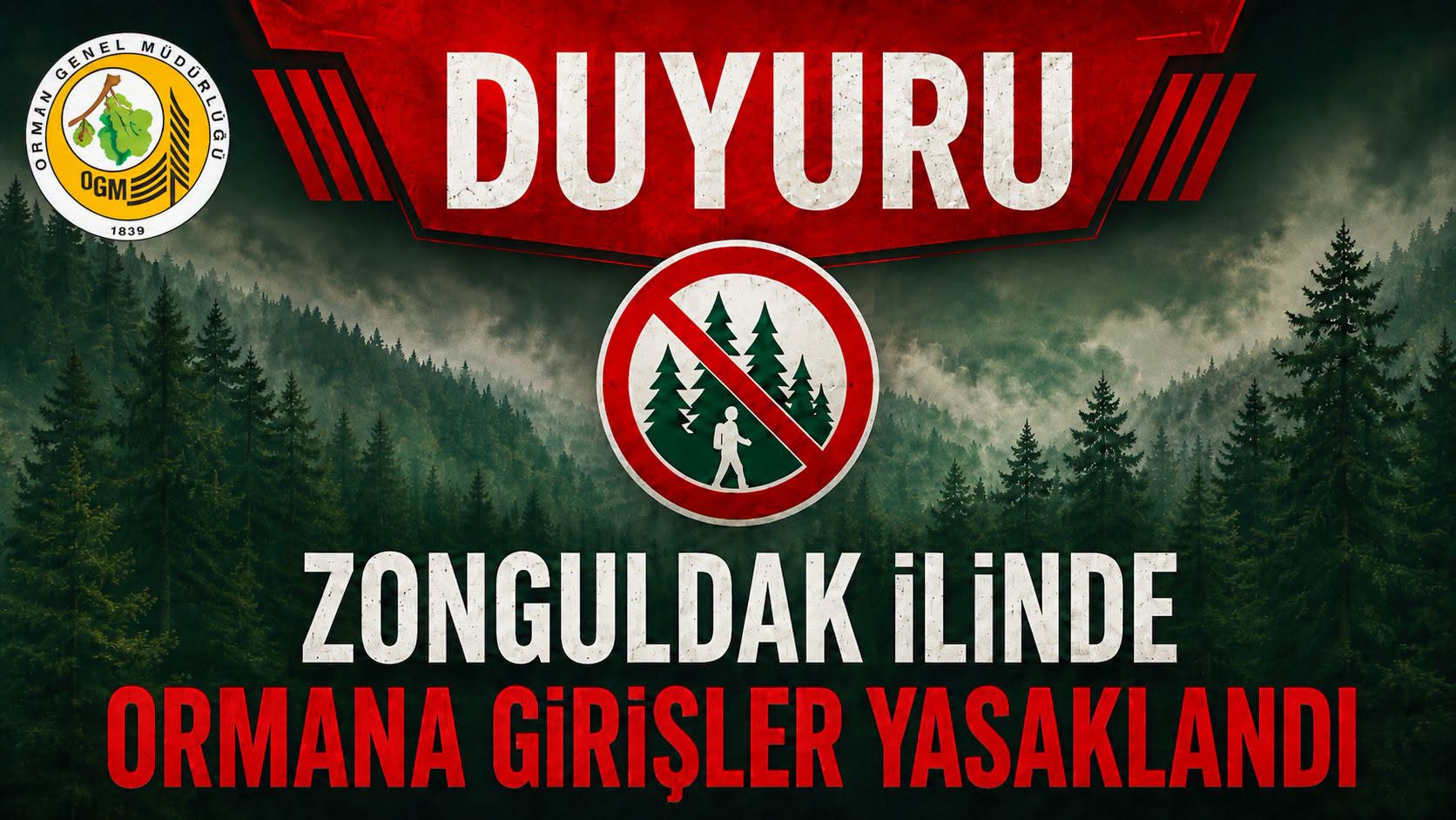 Zonguldak’ta Ormanlara Girişler Yasaklandı