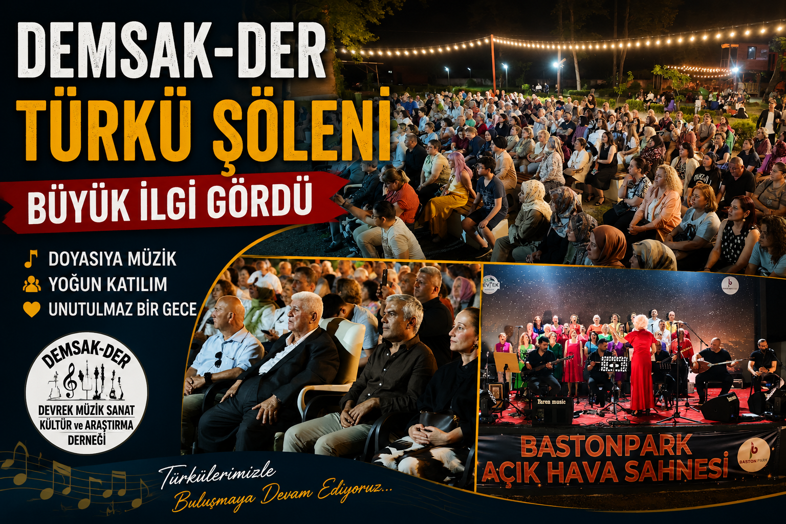 DEMSAK-DER Türkü Şöleni Büyük İlgi Gördü