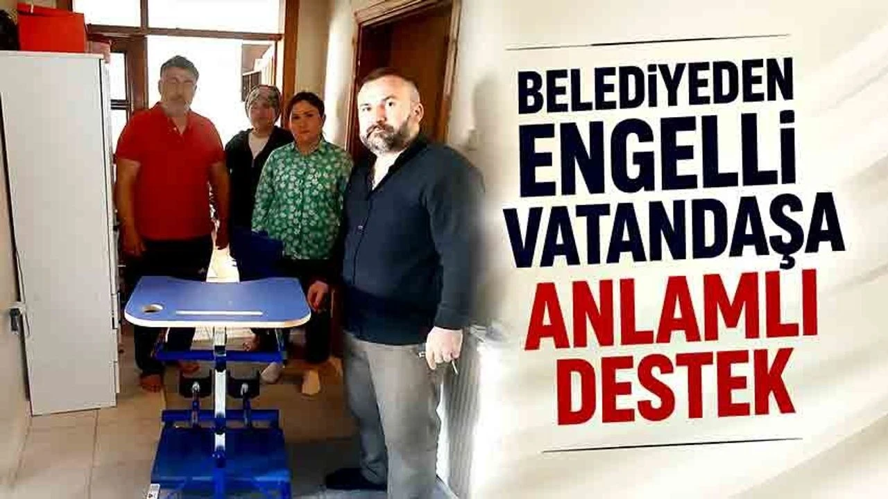 Devrek Belediyesi’nden engelli vatandaşa anlamlı destek