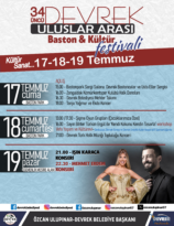 34. Uluslararası Devrek Baston ve Kültür Festivali Start Alıyor