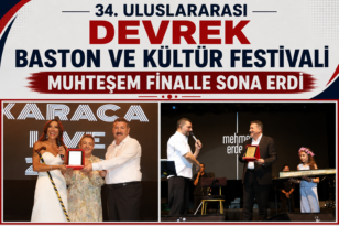 34. Uluslararası Devrek Baston ve Kültür Festivali Muhteşem Finalle Sona Erdi