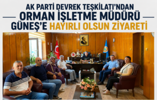 AK Parti Devrek Teşkilatı’ndan Orman İşletme Müdürü Güneş’e Hayırlı Olsun Ziyareti