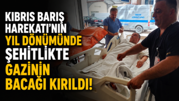 Kıbrıs Barış Harekatı’nın Yıl Dönümünde Şehitlikte Gazinin Bacağı Kırıldı!