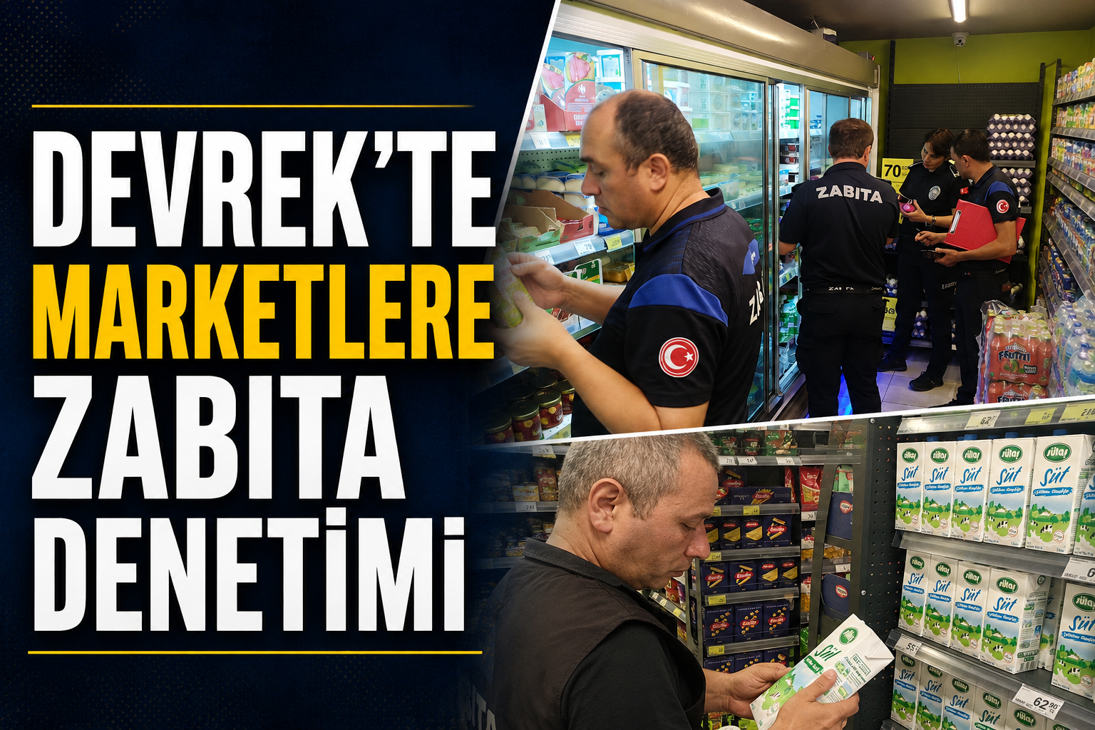 DEVREK’TE MARKETLERE ZABITA DENETİMİ