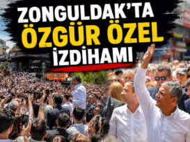 Zonguldak’ta Özgür Özel İzdihamı