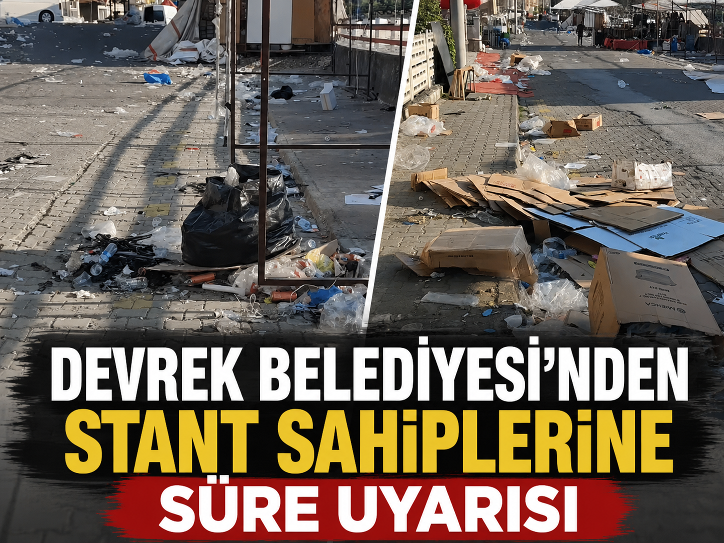 Devrek Belediyesi’nden stant sahiplerine süre uyarısı