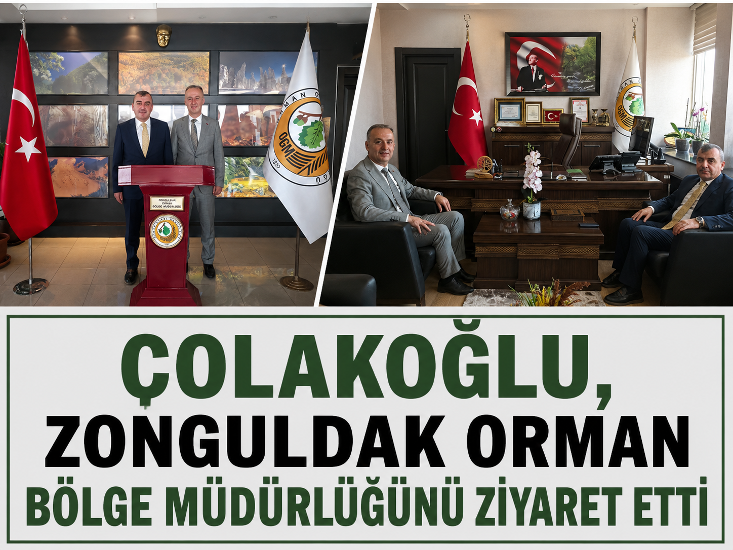 Çolakoğlu, Zonguldak Orman Bölge Müdürlüğünü Ziyaret Etti
