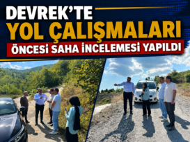 Devrek’te Yol Çalışmaları Öncesi Saha İncelemesi Yapıldı