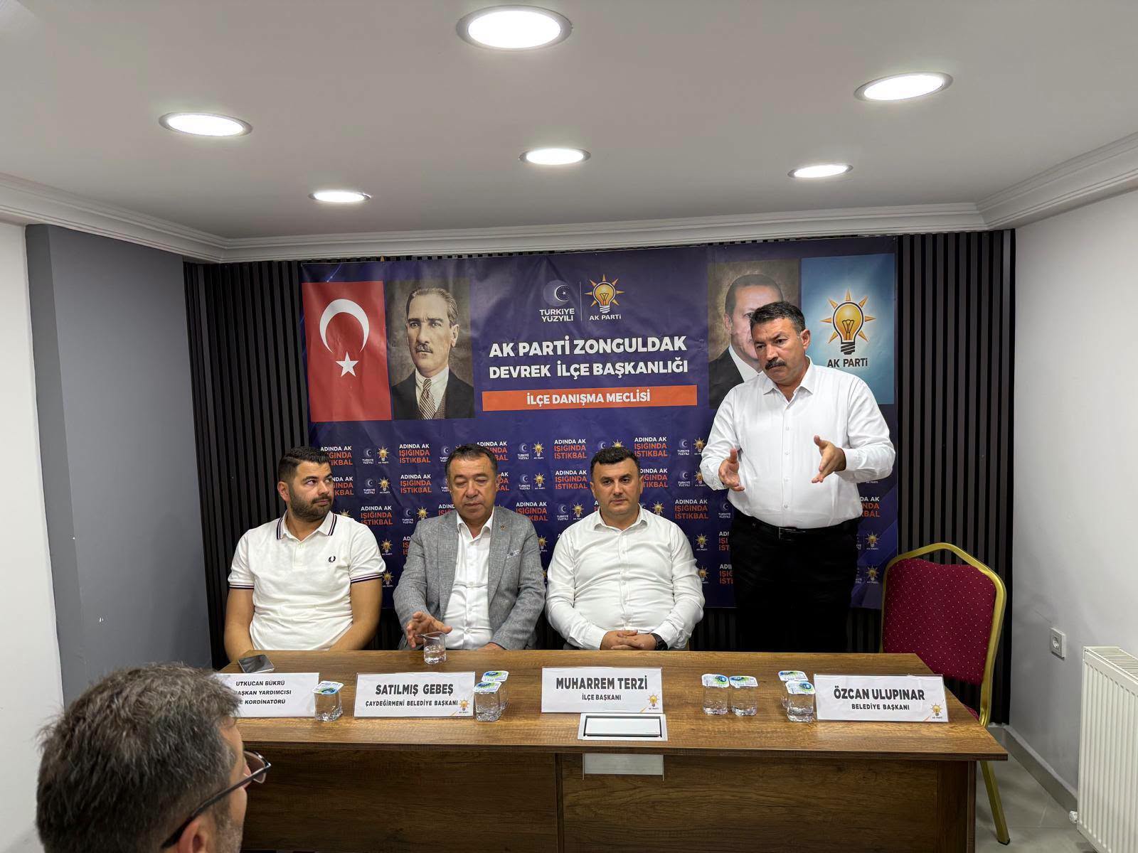 AK PARTİ DEVREK’TE DANIŞMA MECLİSİ TOPLANTISI GERÇEKLEŞTİRİLDİ